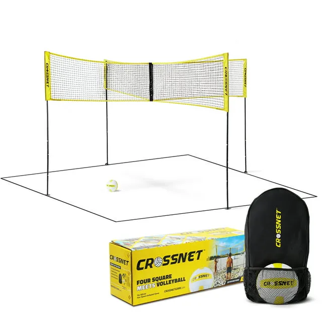 Crossnet Ultimate Bundle Square Volleyball Net Set