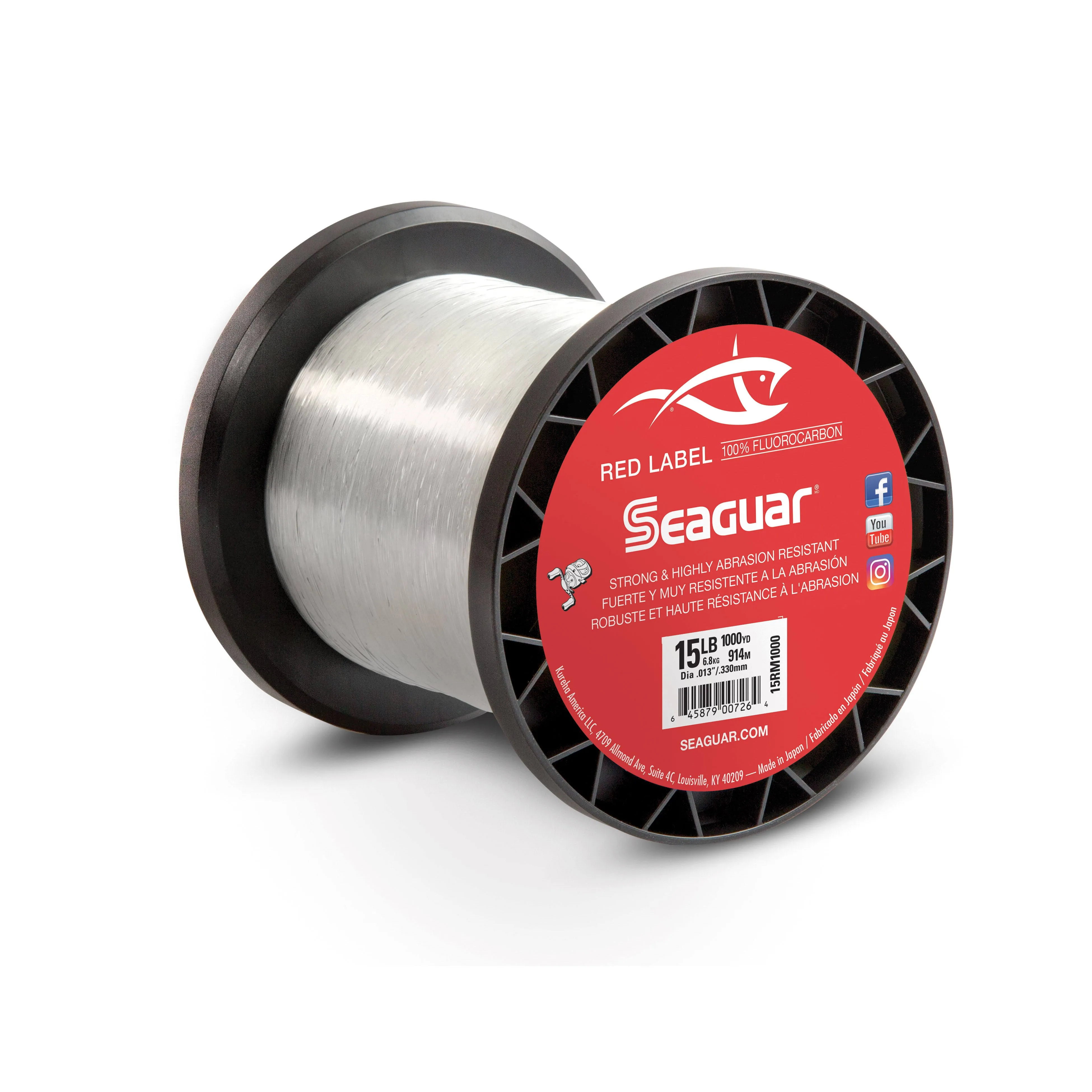 Seaguar Red Label Fluorocarbon 15lb 1000yd