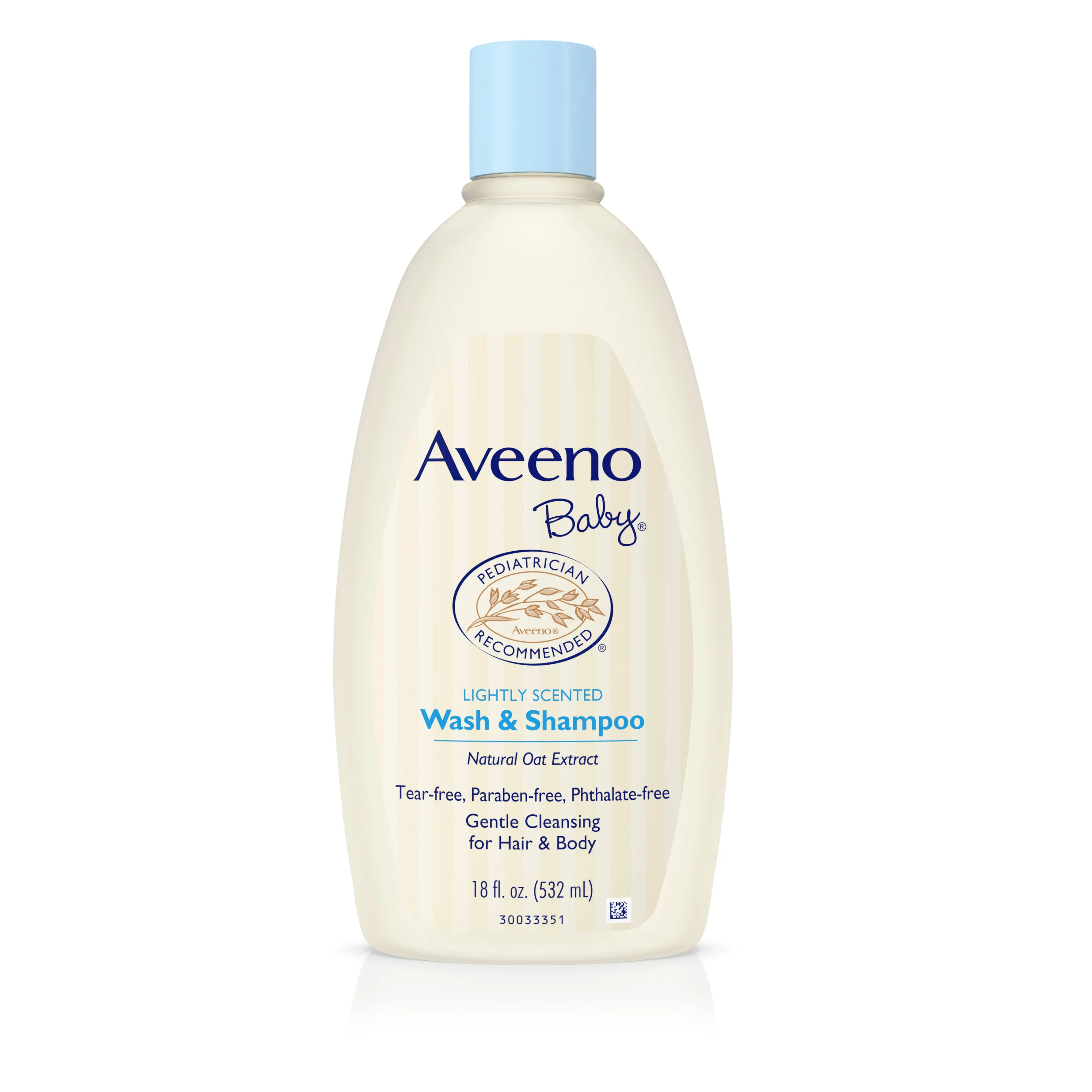 Aveeno Baby Daily Moisture Wash & Shampoo, Lightly Scented