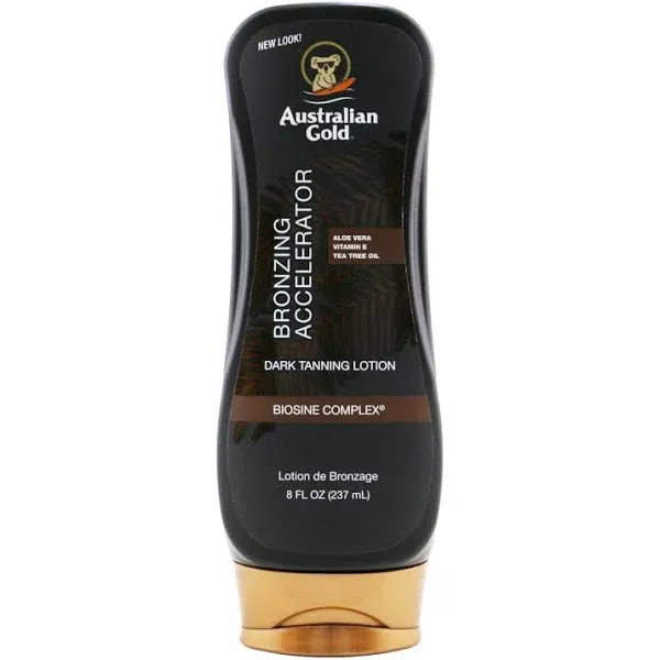 Australian Gold Dark Tanning Accelerator Lotion with Bronzer 8 fl oz