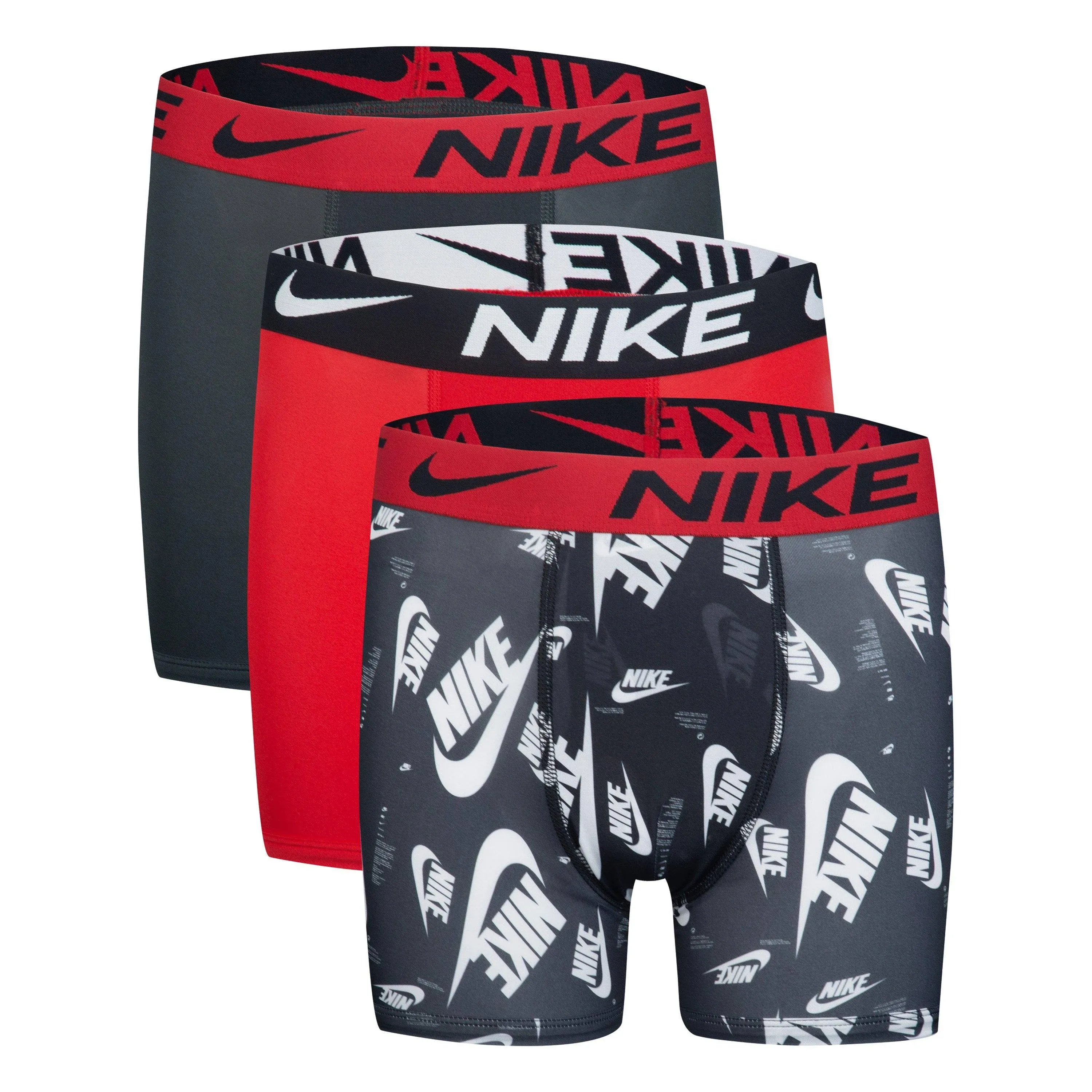 New Nike Men&#039;s 3-Pack Essential Micro Boxer Briefs Black/Red/Blue<wbr/>, XLARGE 40-42