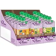 Plum Organics Mighty 4 Toddler Food Pouches: Variety Pack - 4 oz, 8 Pack, Baby Food