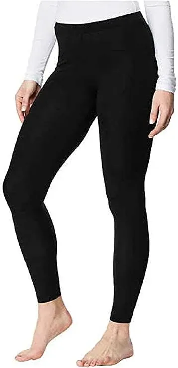 32 Degrees Womens Base Layer Heat Pants, Black, Small, Women's