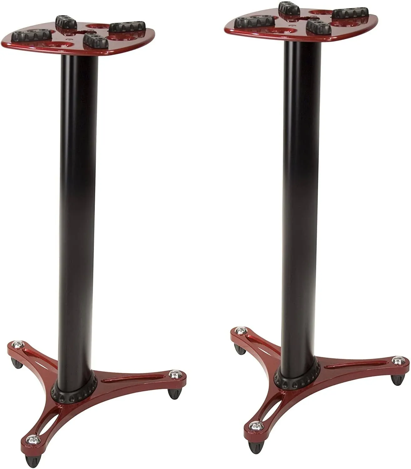 Ultimate Support MS-90/36 Studio Monitor Stand 36" Pair Red