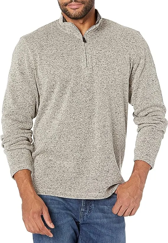 Wrangler Authentic Men&#039;s 1/4 Zip Pullover Sweatshirt Size 3XL Gray NWT