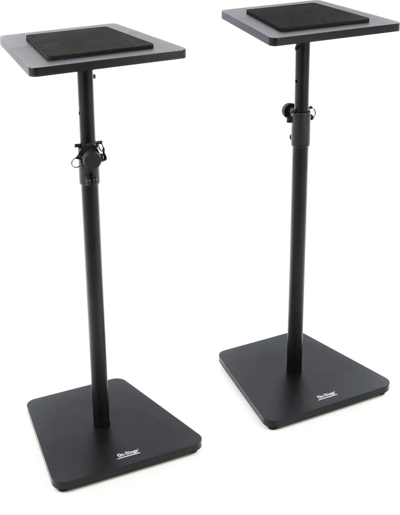 On-Stage SMS7500B Wood Studio Monitor Stands Pair - Black