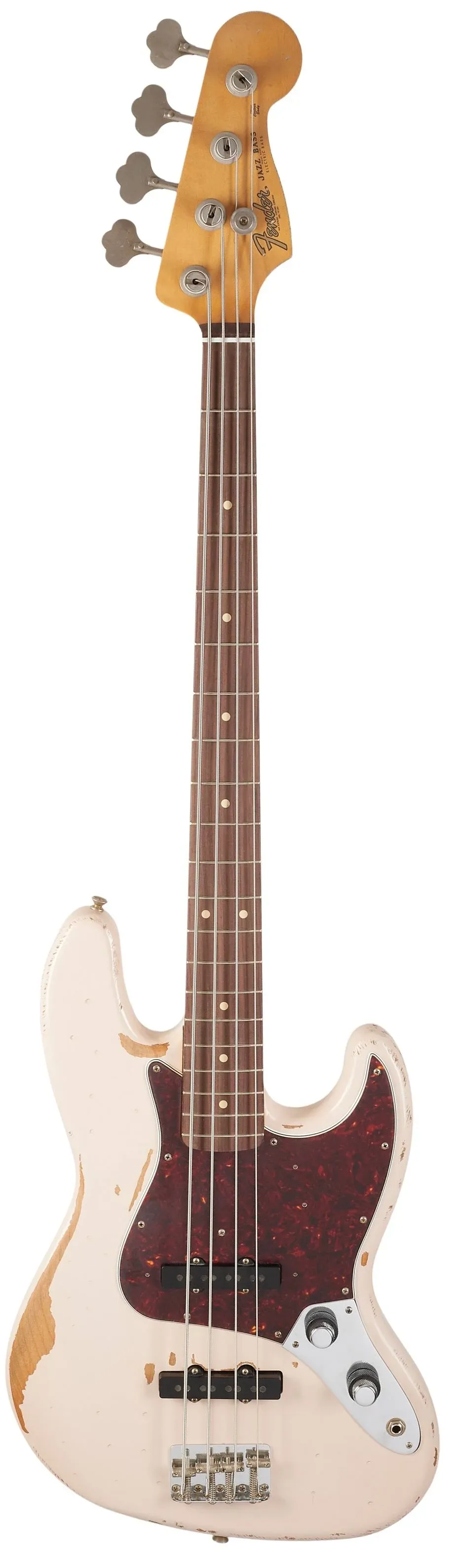 Fender Flea Jazz Bass Roadworn Shell Pink