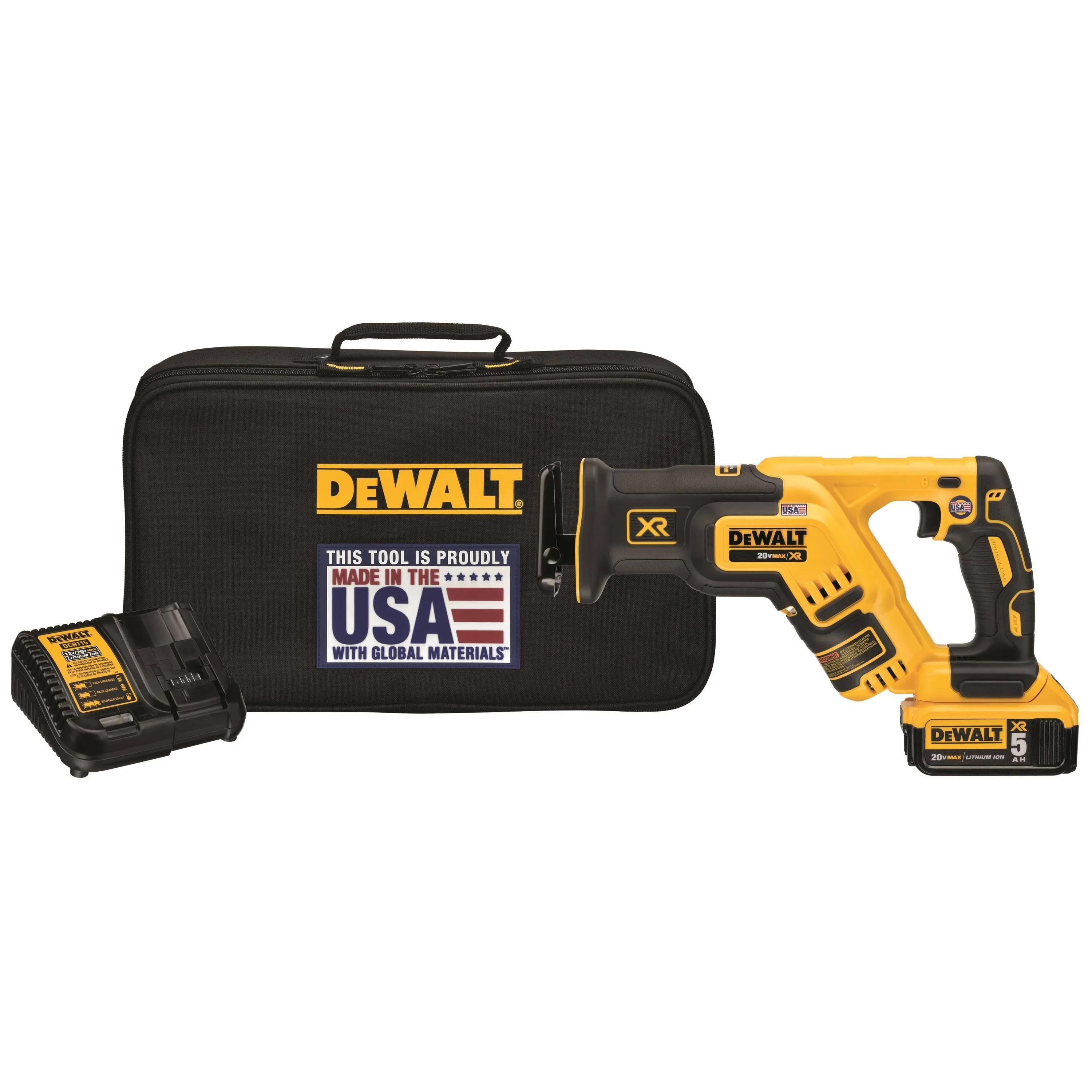 DeWalt DCS367P1 20V Cordless Reciprocating Saw Kit w/ Battery, Charger and Bag