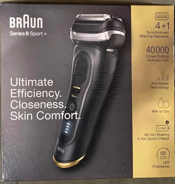 BRAUN Series 9 Sport + 9320CC Wet &amp; Dry Clean &amp; Charge System Special Edition