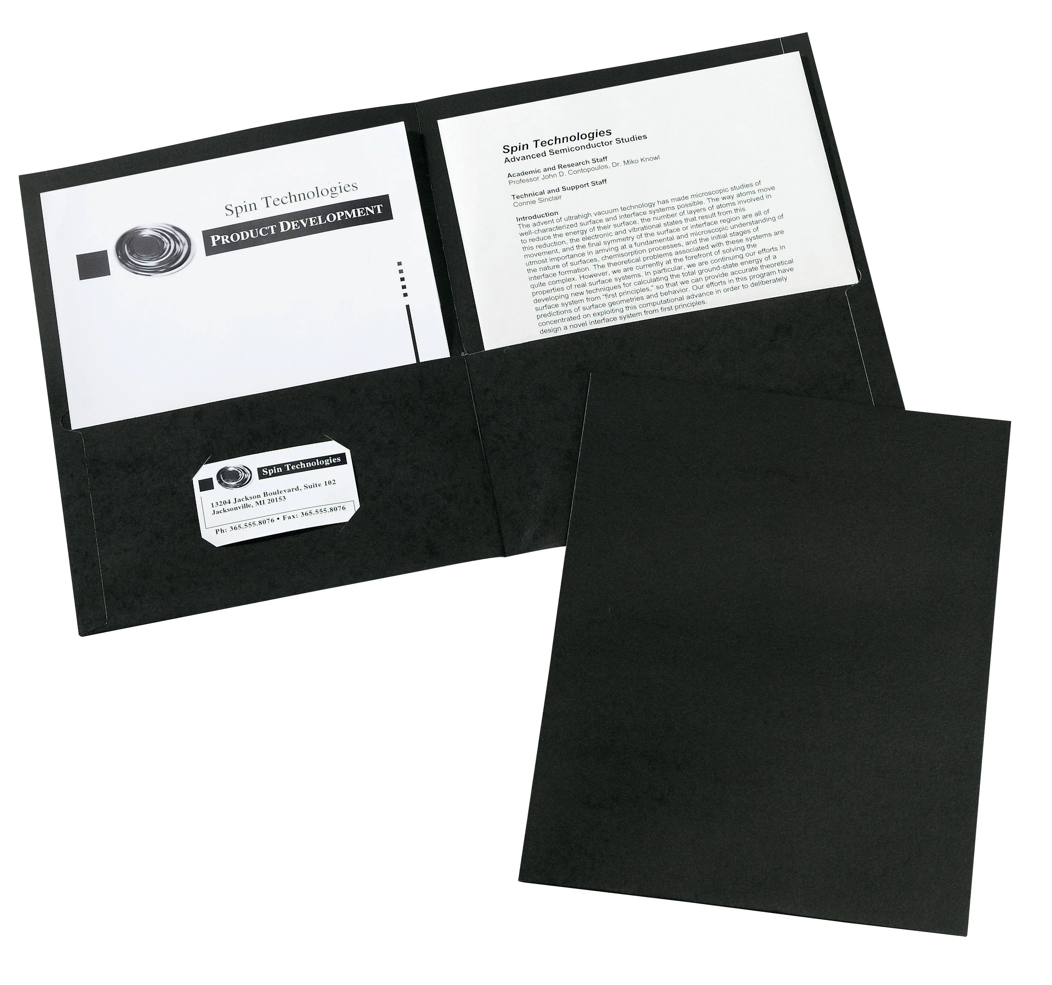 Avery Two-Pocket Folder, 40-Sheet Capacity, Black, 25-box