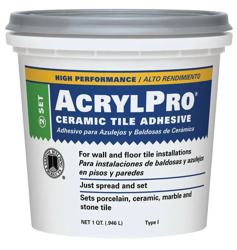 AcrylPro Ceramic Tile Mastic, 1 qt.