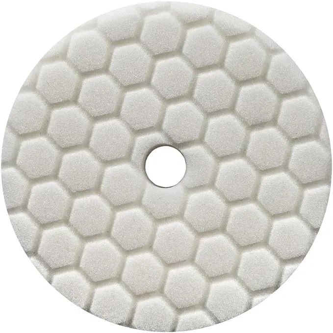 Chemical Guys BUFX114HEX5 Hex-Logic Quantum Light-Medium Polishing Pad White 5.5"