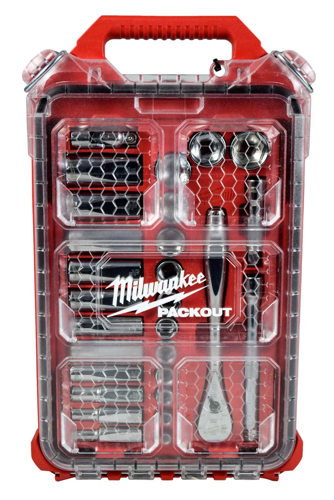 Milwaukee 3/8" Drive 28pc SAE Ratchet & Socket Set PACKOUT 48-22-9481