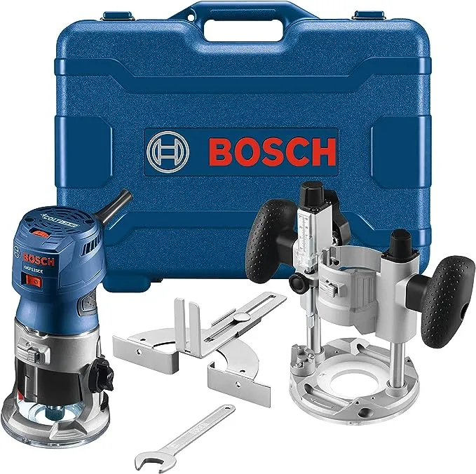 Bosch GKF125CEPK Colt 1.25 HP Variable-Speed Palm Router Combination Kit