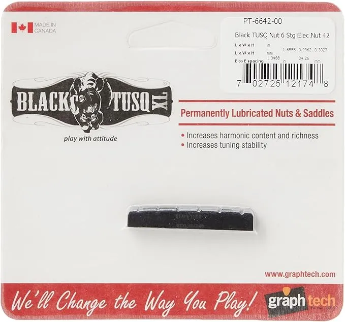 Graph Tech Black TUSQ XL 6 String Electric Nut