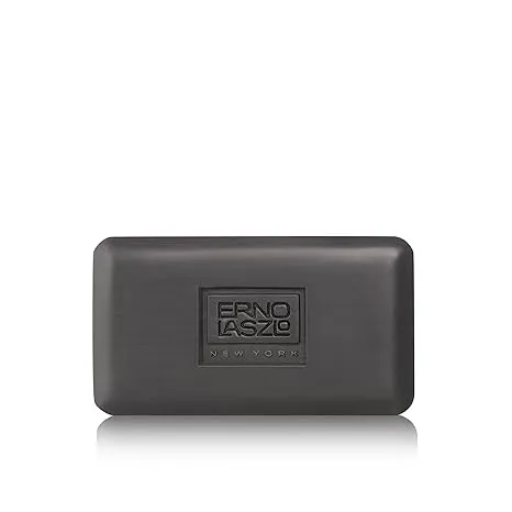 Erno Laszlo Sea Mud Deep Cleansing Bar, Black | Charcoal Cleansing Face Bar Purifies, Unclogs Pores, Absorbs Excess Oil | 3.4 Oz