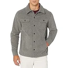 Amazon Essentials Men's Long-Sleeve Polar Fleece Shirt Jacket