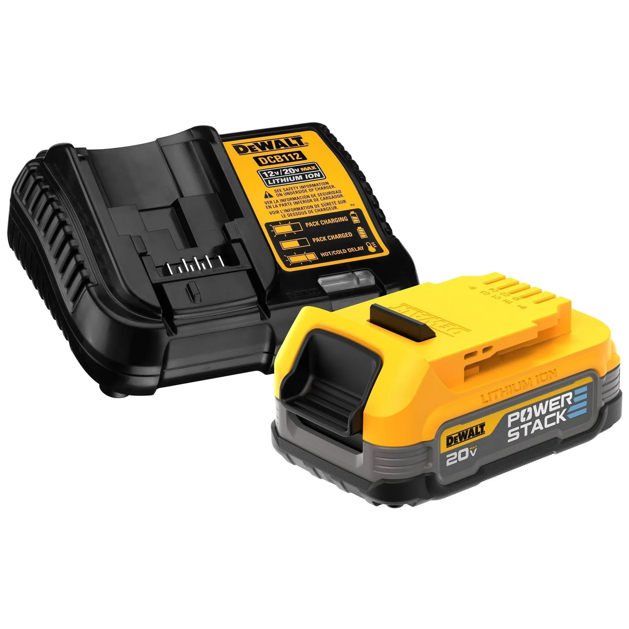 DeWalt DCBP034C 20V Max Starter Kit | POWERSTACK Compact Battery | Charger