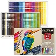 KALOUR 72 Count Colored Pencils for Adult Coloring Books, Soft Core,Ideal for Drawing Blending Shading,Color Pencils Set Gift for Adults Kids Beginners