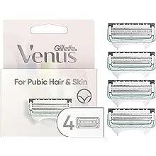 Venus for Pubic Hair & Skin Women's Razor Blade Refills - 4ct