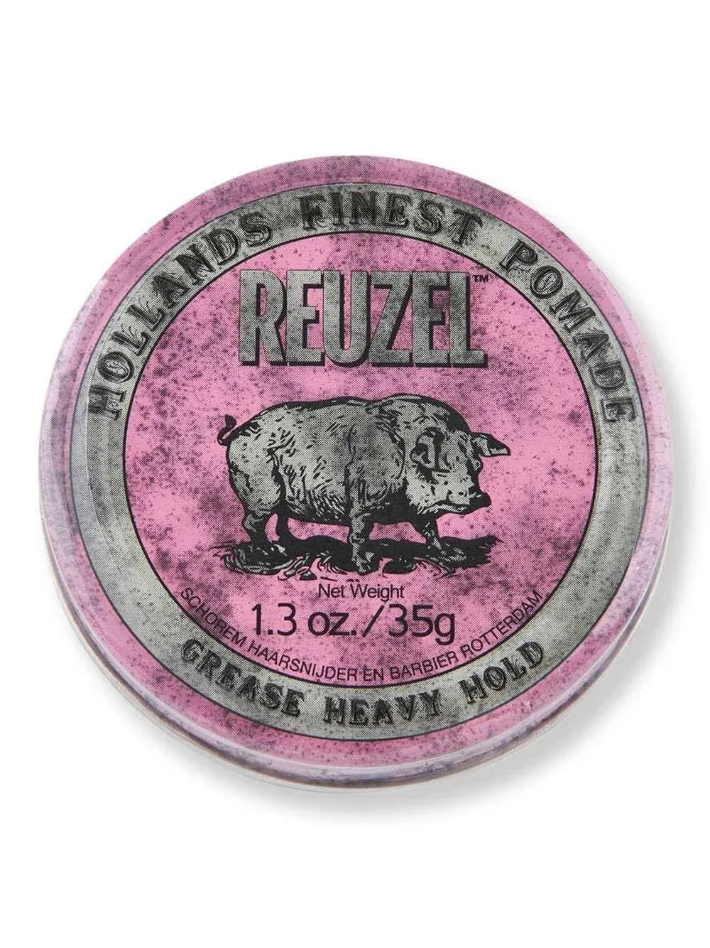 Reuzel Grease Heavy Hold Pomade Piglet, Pink - 1.3 oz