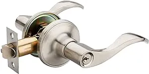 HENYIN Wave Lever Keyed Entry Door Lock/Door Knob Hardware Wave Handle and Close JJ220774