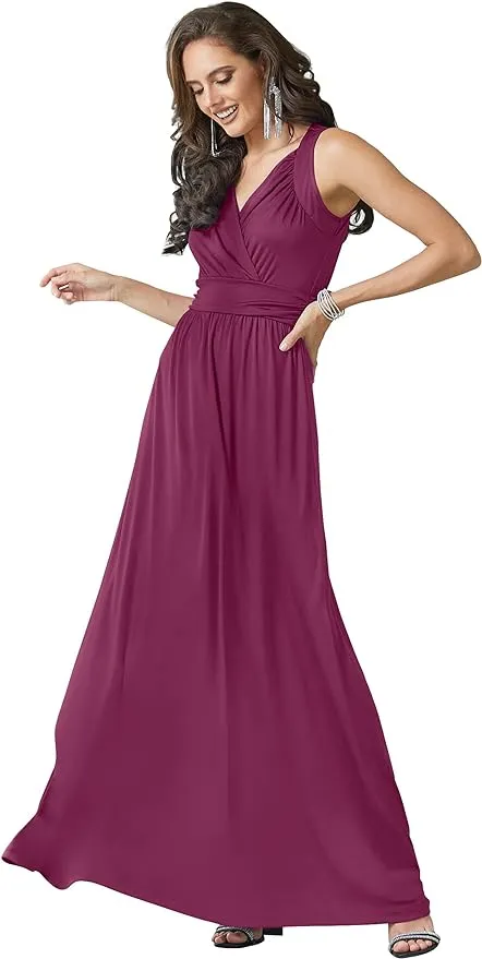 Fuchsia Empire Maxi Dress NWT