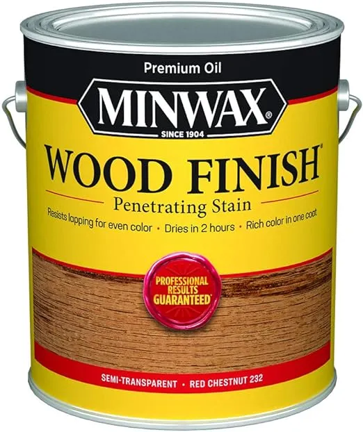 1 gal Minwax 71046 Red Chestnut Wood Finish Penetrating Oil-Based Wood Stain