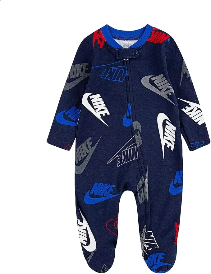 Nike Baby Boy Full Zip Sleep And Play Footed Coverall