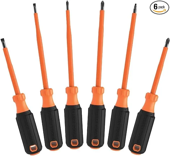 Klein Tools Insulated Screwdriver Set (6-Piece) and 7-in-1 Impact Flip Socket Set