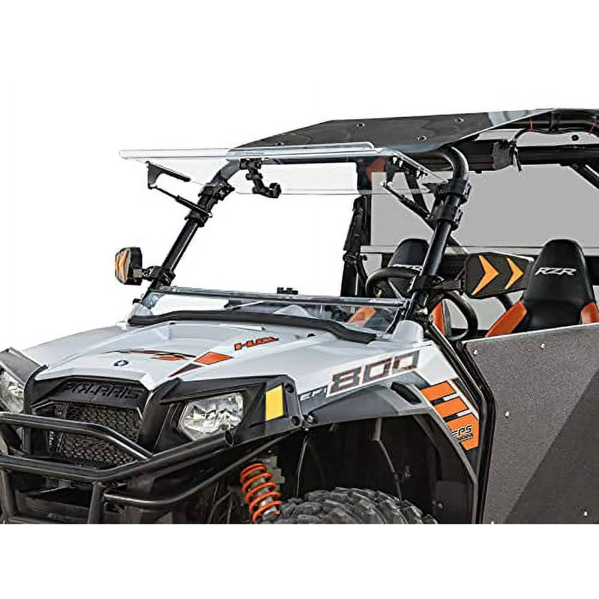 Polaris RZR Scratch Resistant Flip Windshield | SuperATV
