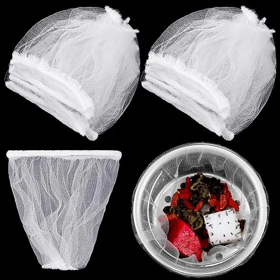 500 Pcs Disposable Mesh Sink Strainer Bags, Kitchen Filter Mesh Bag anti Cloggin