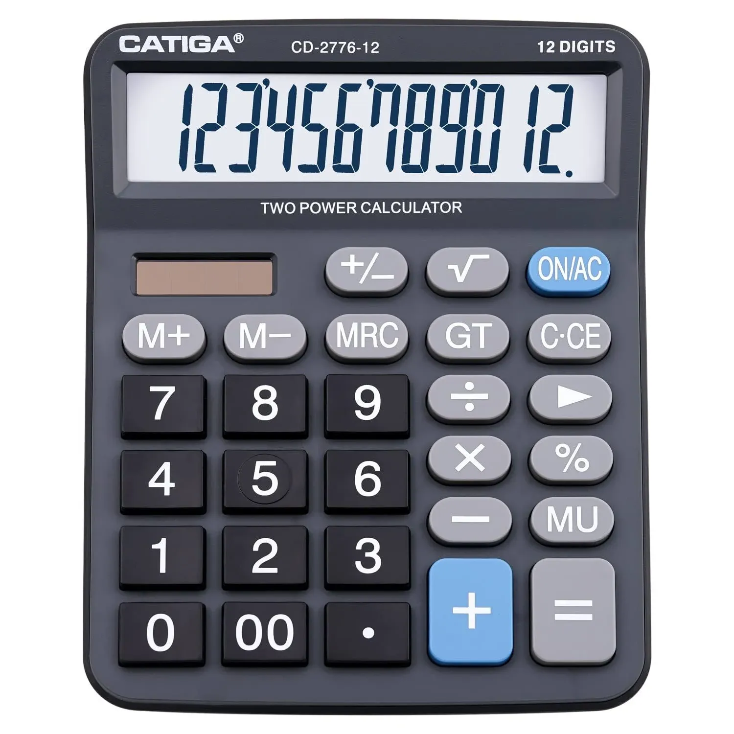 Adesso CD-2776B Premium Commercial 12 Digits Basic Calculator