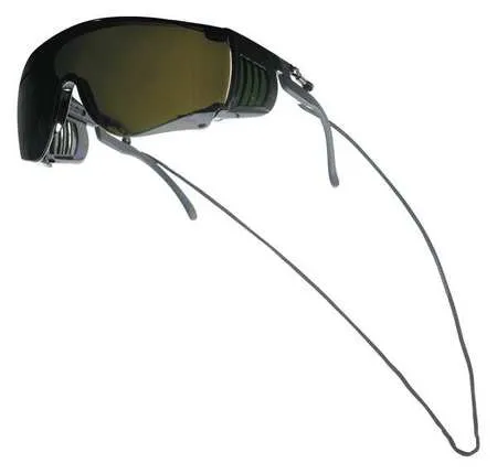 Welding Safety Glasses, OTG Shade 5.0 Polycarbonate Lens, Scratch-Resistant