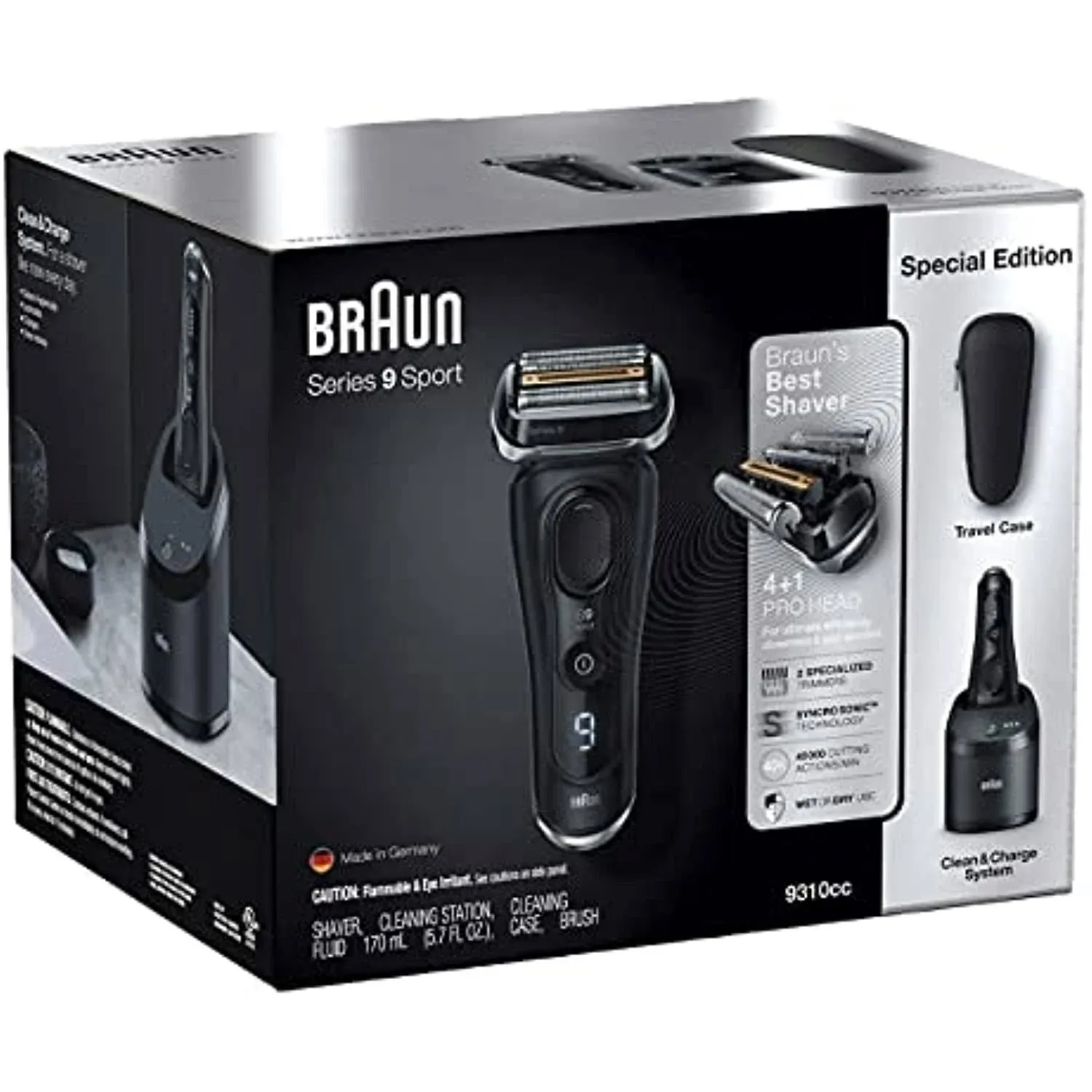 Braun Series 9 Shaver with Clean and Charge System 9310CC