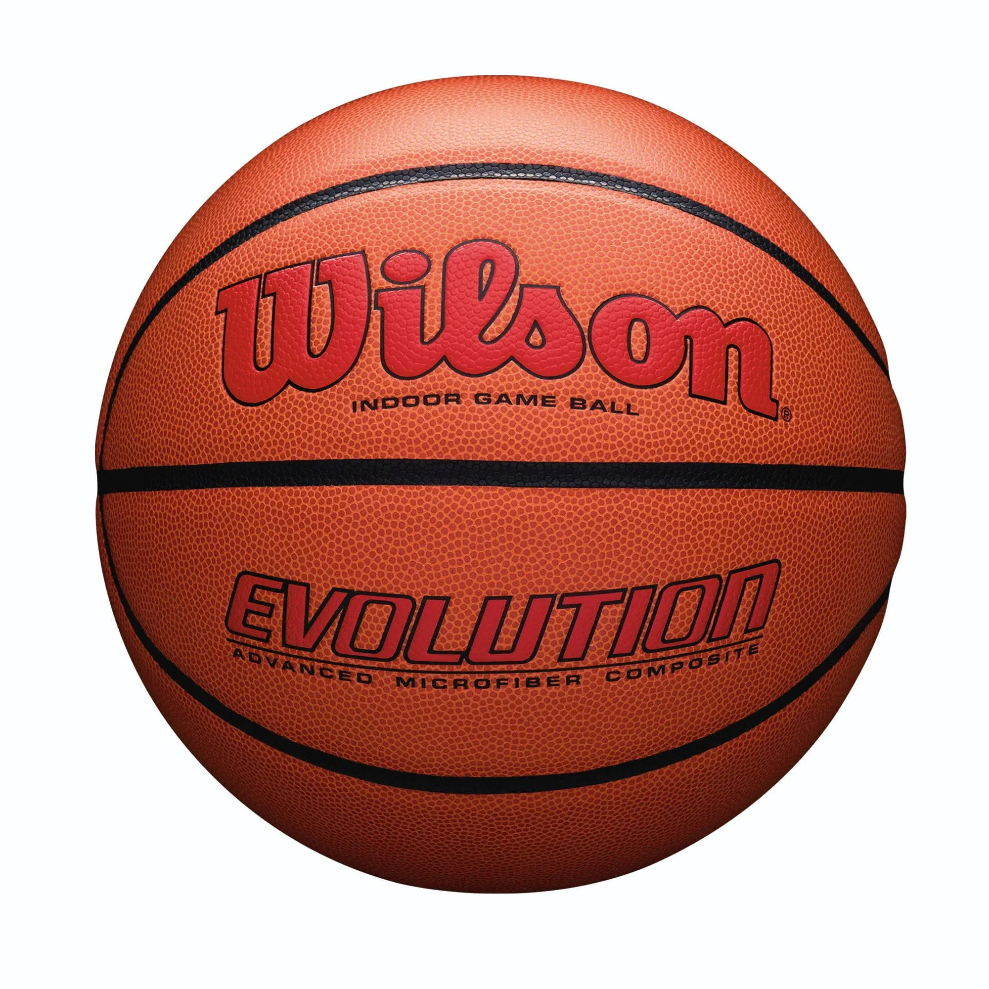 Wilson Evolution Game Basketball - Scarlet - Size: Official - 29.5"