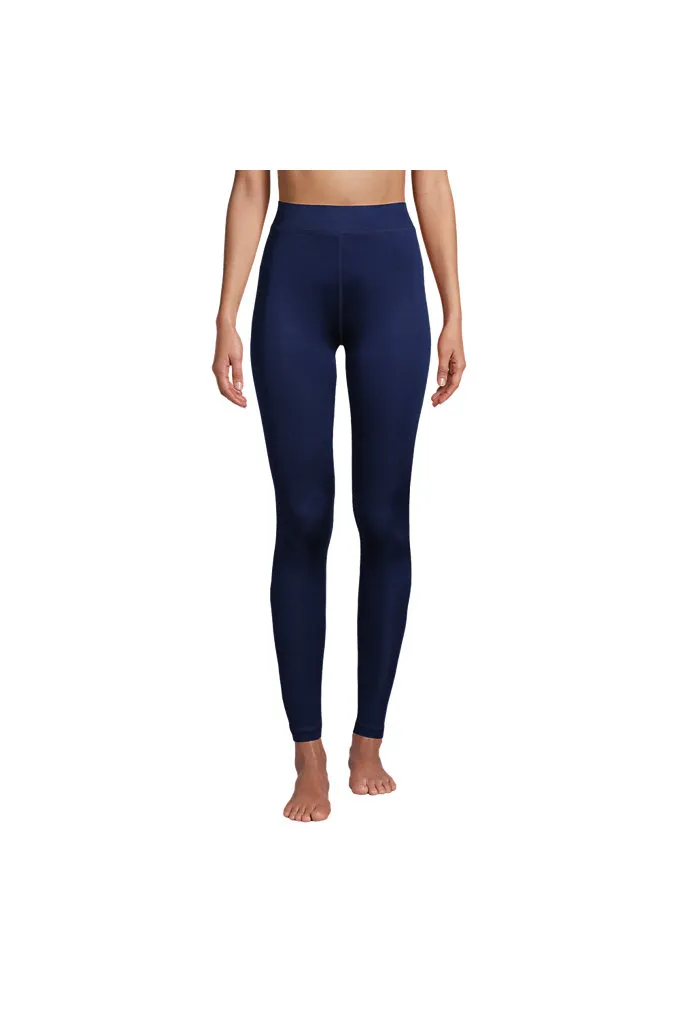 Lands' End Women's Silk Interlock Long Underwear Leggings Pants