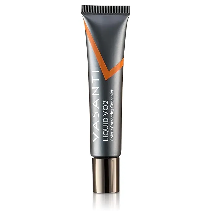 Liquid VO2 Undereye Color Corrector and Concealer by VASANTI - Medium to Deep Skin Tones - Paraben Free, Gluten Free - Look Younger with this Dark Circle Concealer