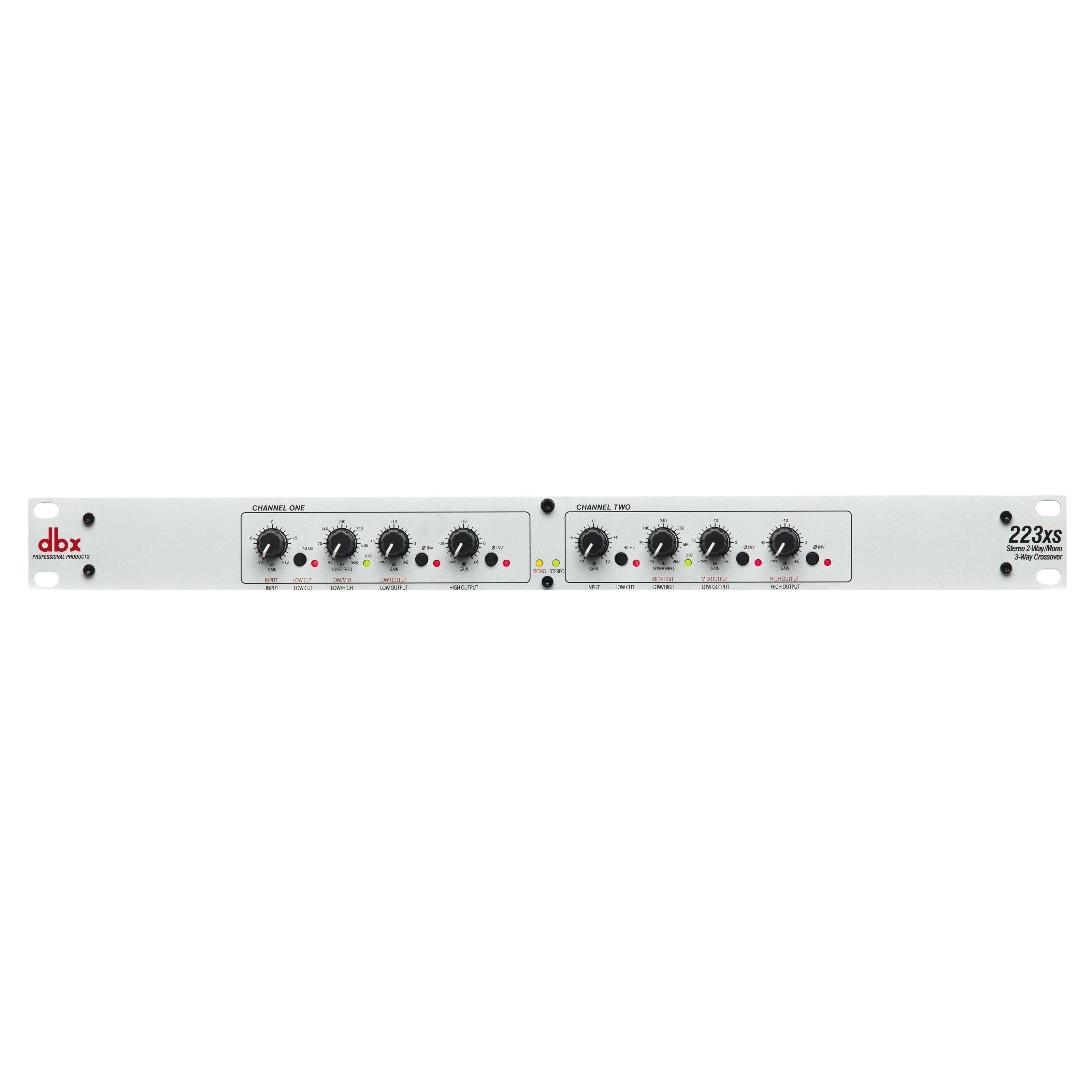 dbx 223xs Stereo 2-Way, Mono 3-Way Crossover with XLR Connectors