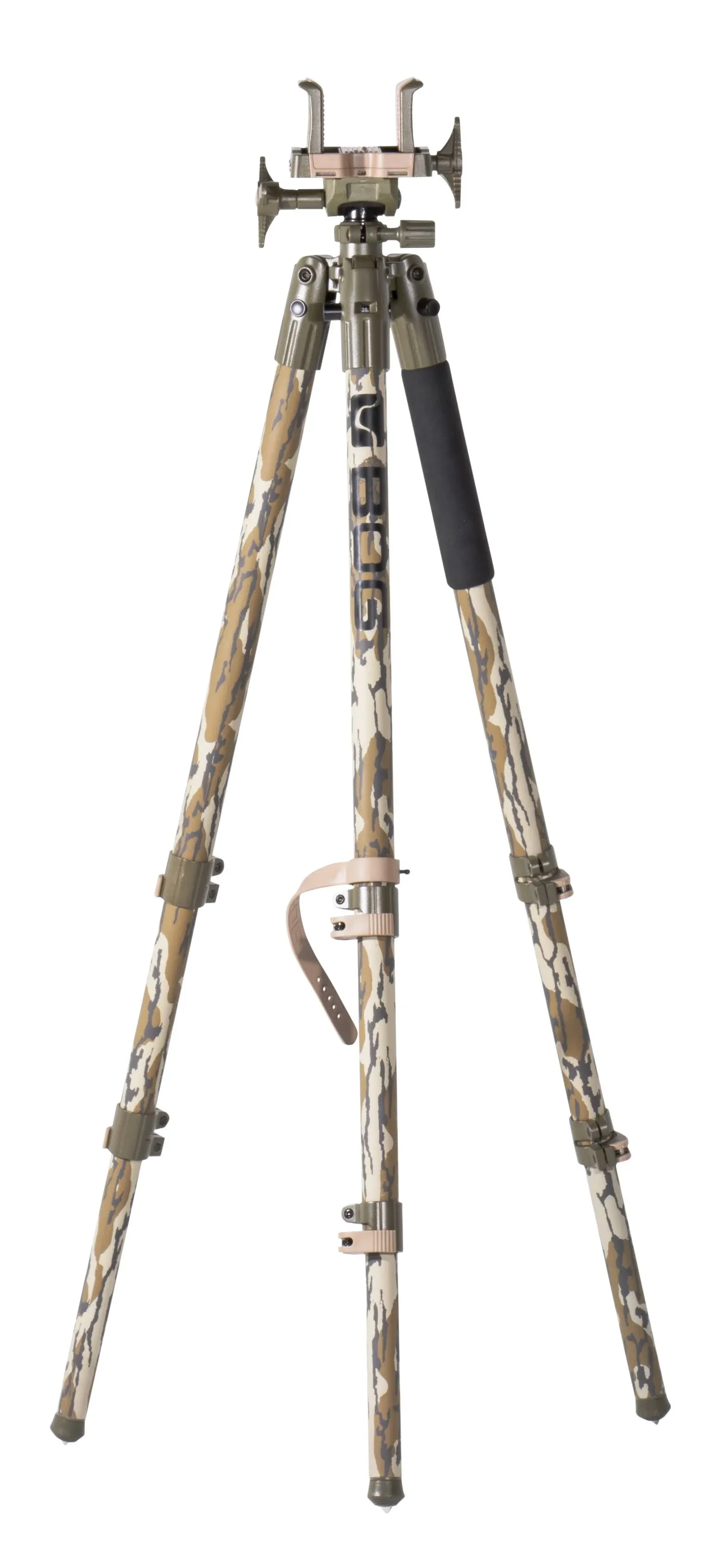 DeathGrip Mossy Oak Bottomland Camo Tripod with Durable Aluminum Frame