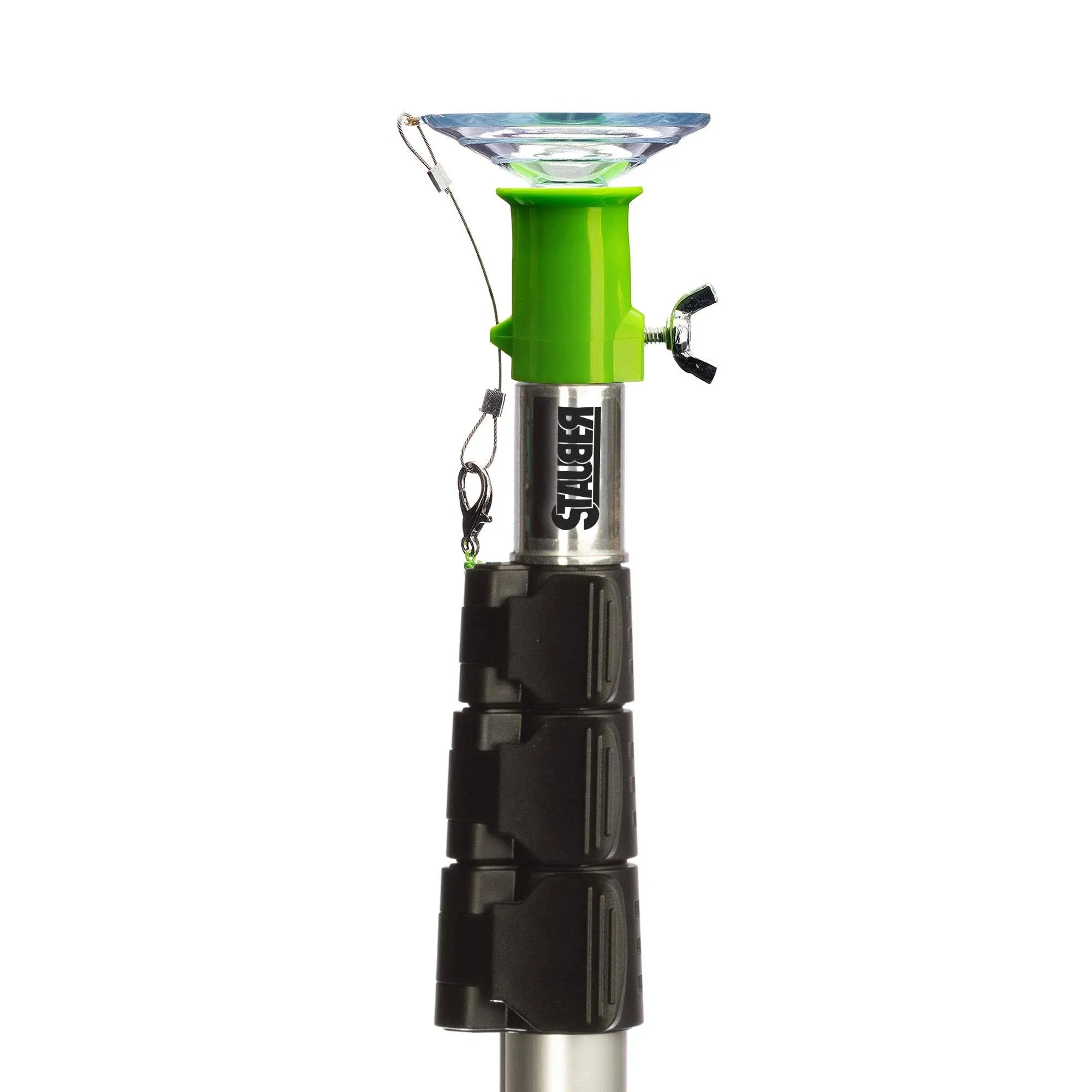 Stauber Best Bulb Changer (Green, with 20 ft Pole, Large Suction)