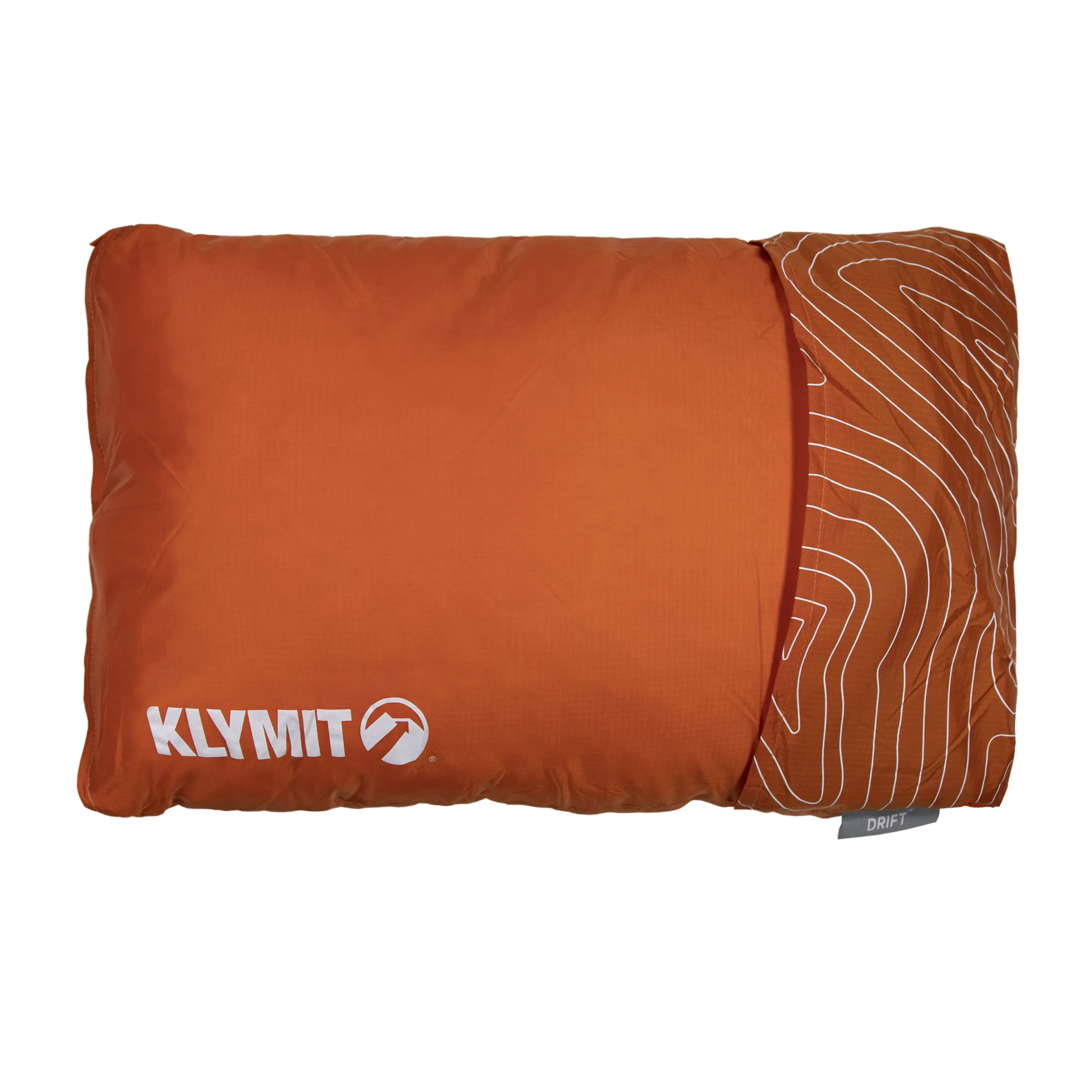 Klymit Drift Camp Large Outdoor Pillow, 23x16x6.5in, Orange