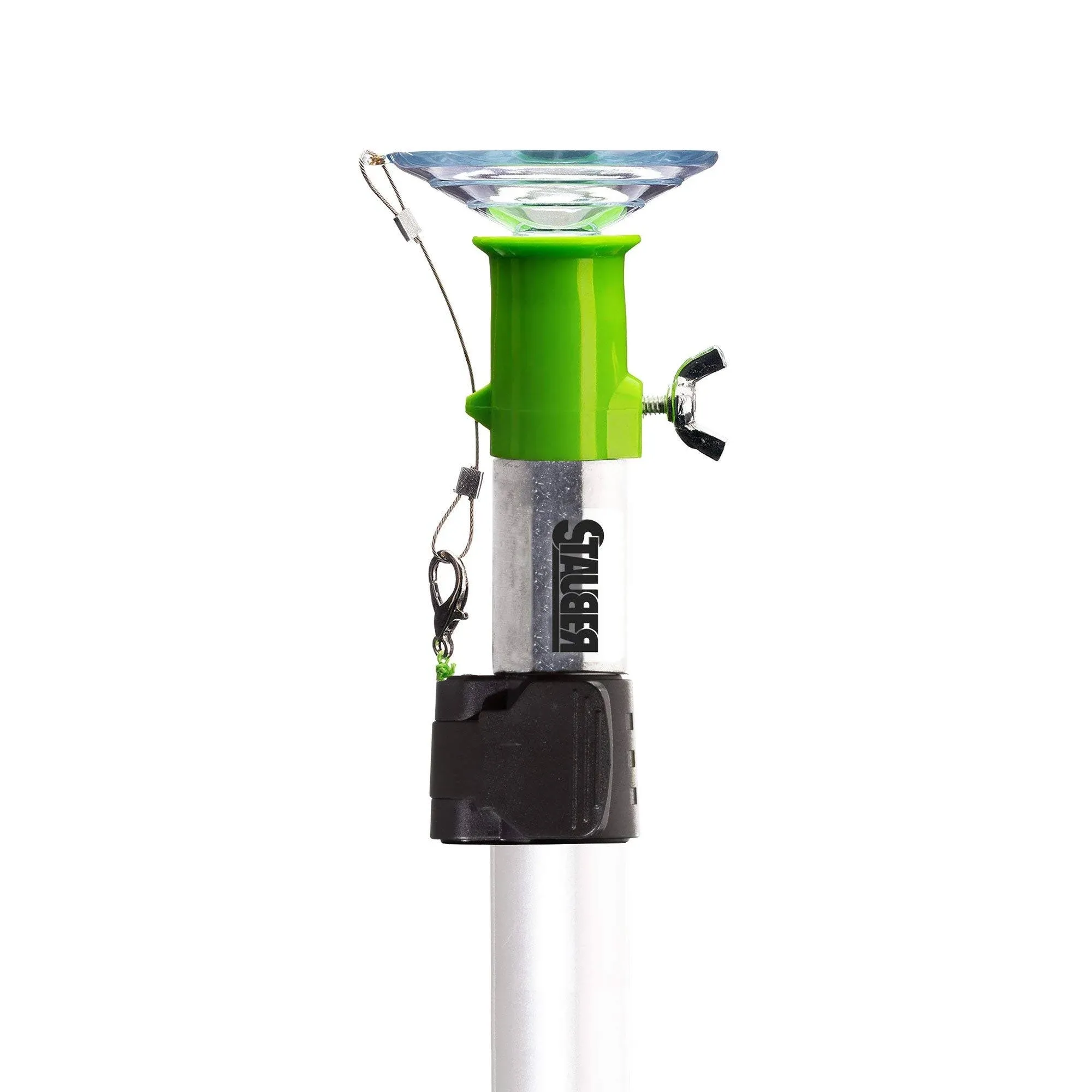 Stauber Best Bulb Changer (Green, with 9 ft Pole, Large Suction)