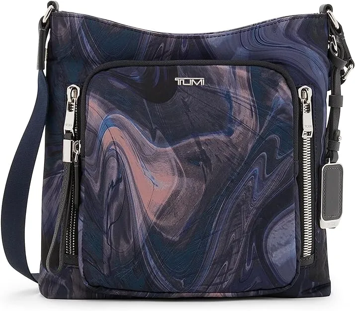 Tumi - Voyageur Tyler Crossbody - Navy Liquid Print