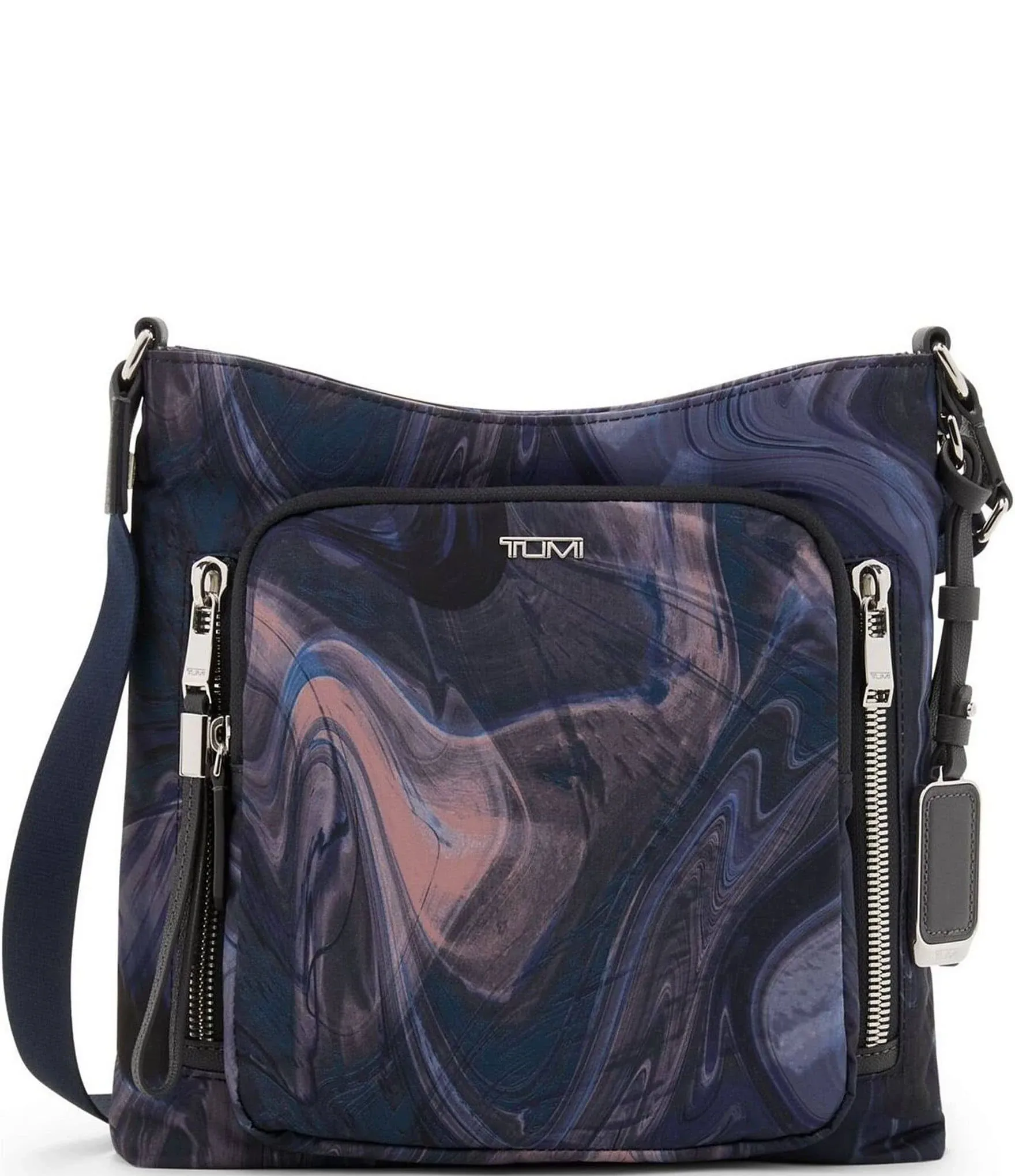 Tumi - Voyageur Tyler Crossbody - Navy Liquid Print