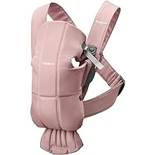 BABYBJÖRN Baby Carrier Mini, Cotton, Dusty Pink