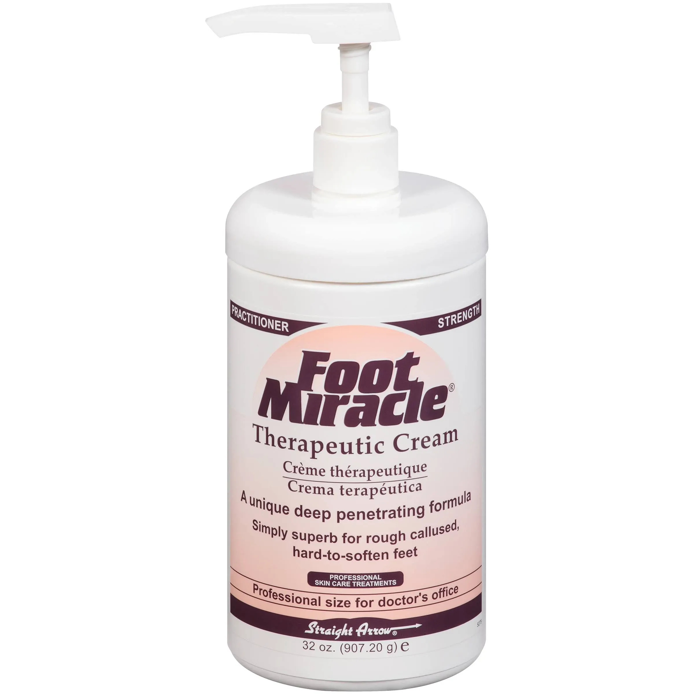 Straight Arrow Foot Miracle 32 oz Pump Professional Therapeutic Cream! FREE SHIP