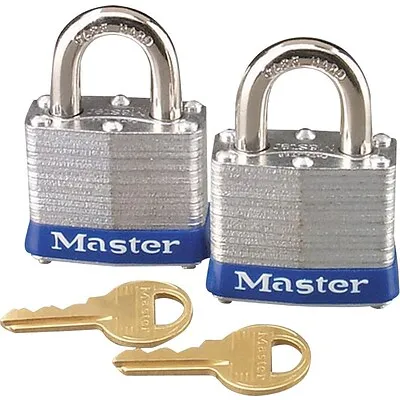 Master Lock® High-Security Padlocks, Large, 2/Pack (Keyed Alike)