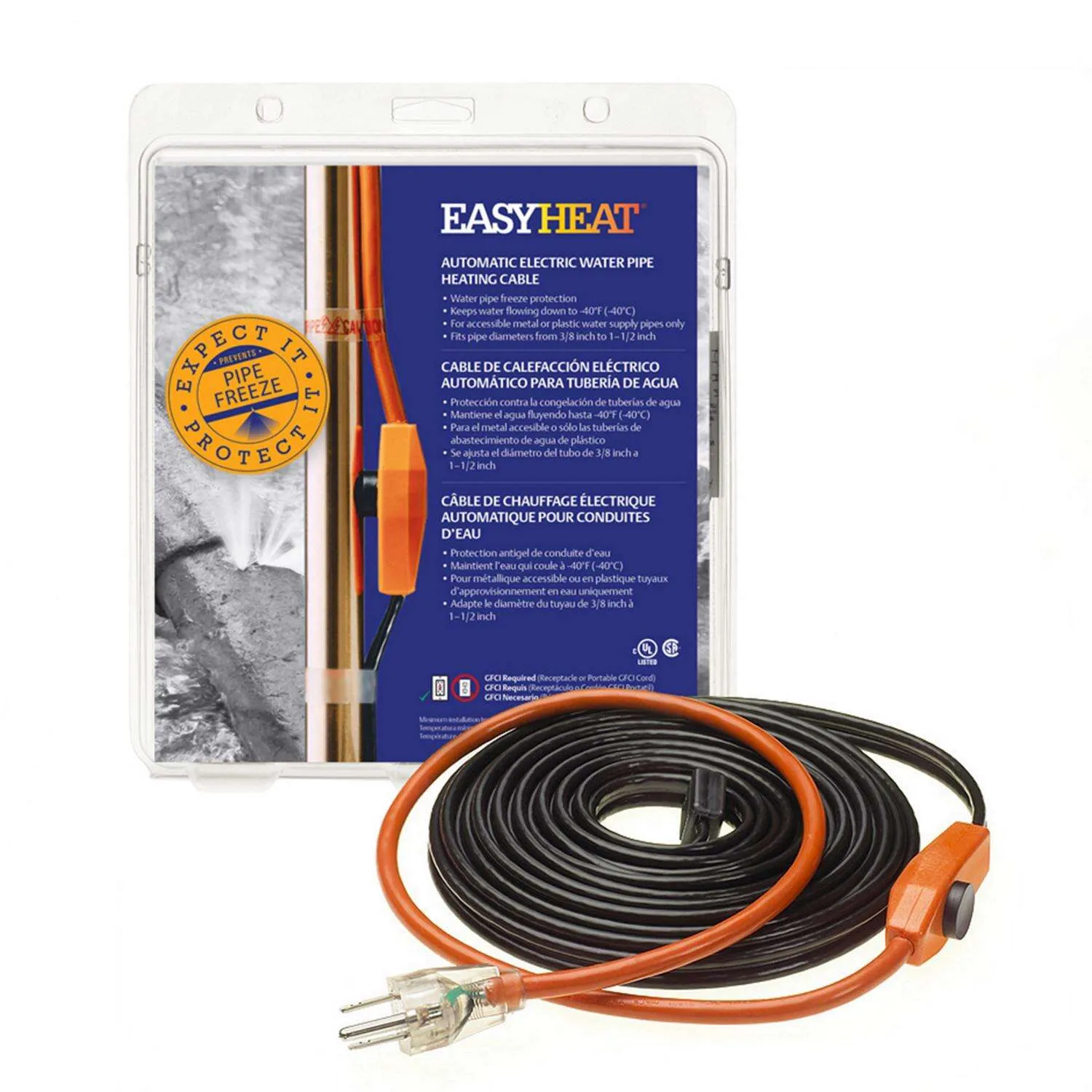 Easy Heat AHB-016 Cold Weather Valve and Pipe Heating Cable, 6-Feet