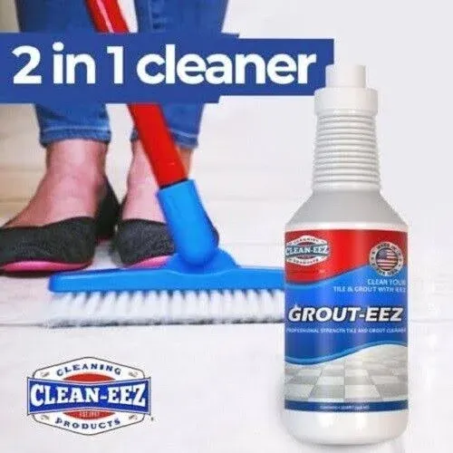 Grout Cleaner With Stand-up Brush - Stain Remover - Heavy-duty